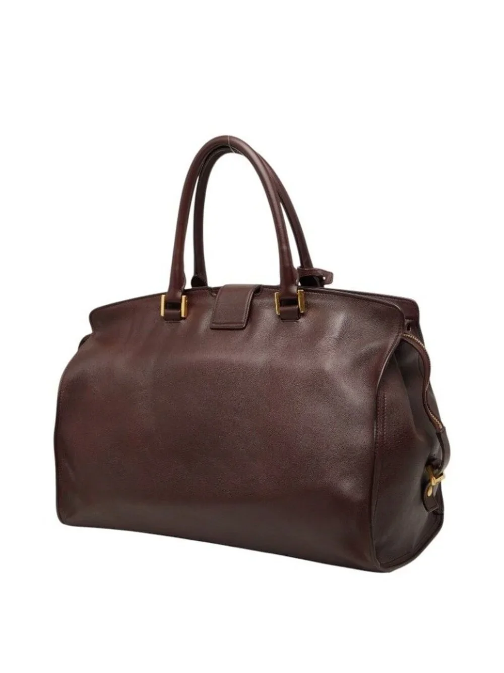 ★SOLD★ Saint Laurent Cabas Handbag Brown Leather - Picture 2 of 10